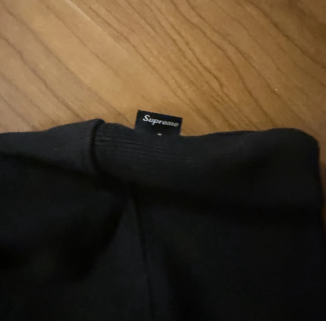  슈프림 사틴 아플리케 후드 스웨트셔츠 블랙 상품이미지6