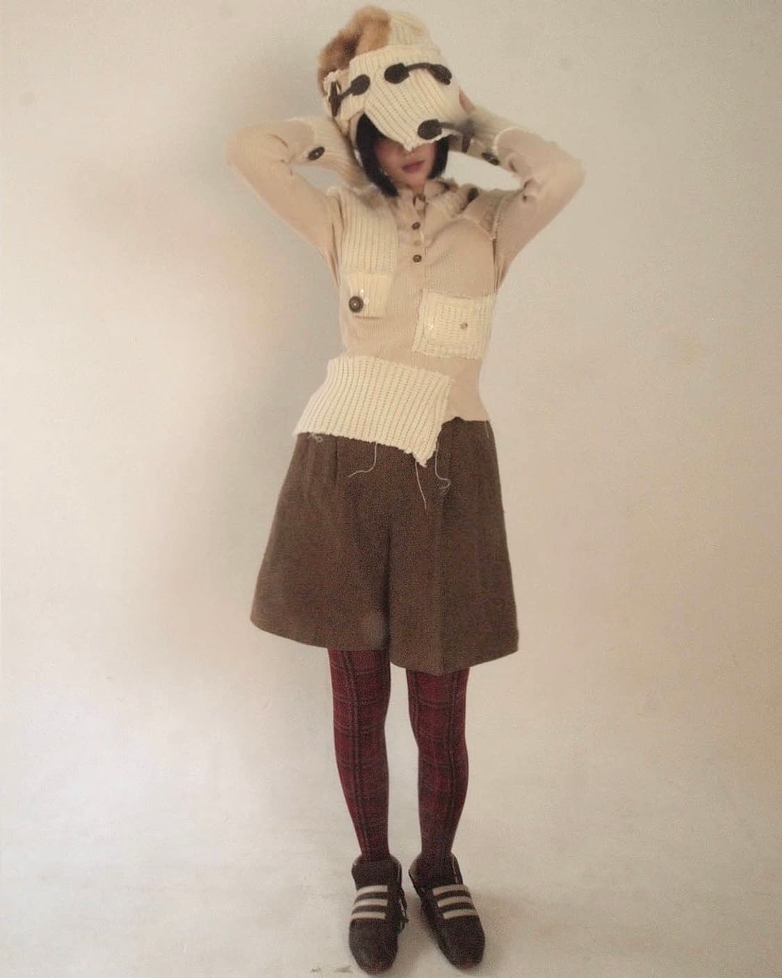 Ralph Lauren brown herringbone midipants 상품이미지5