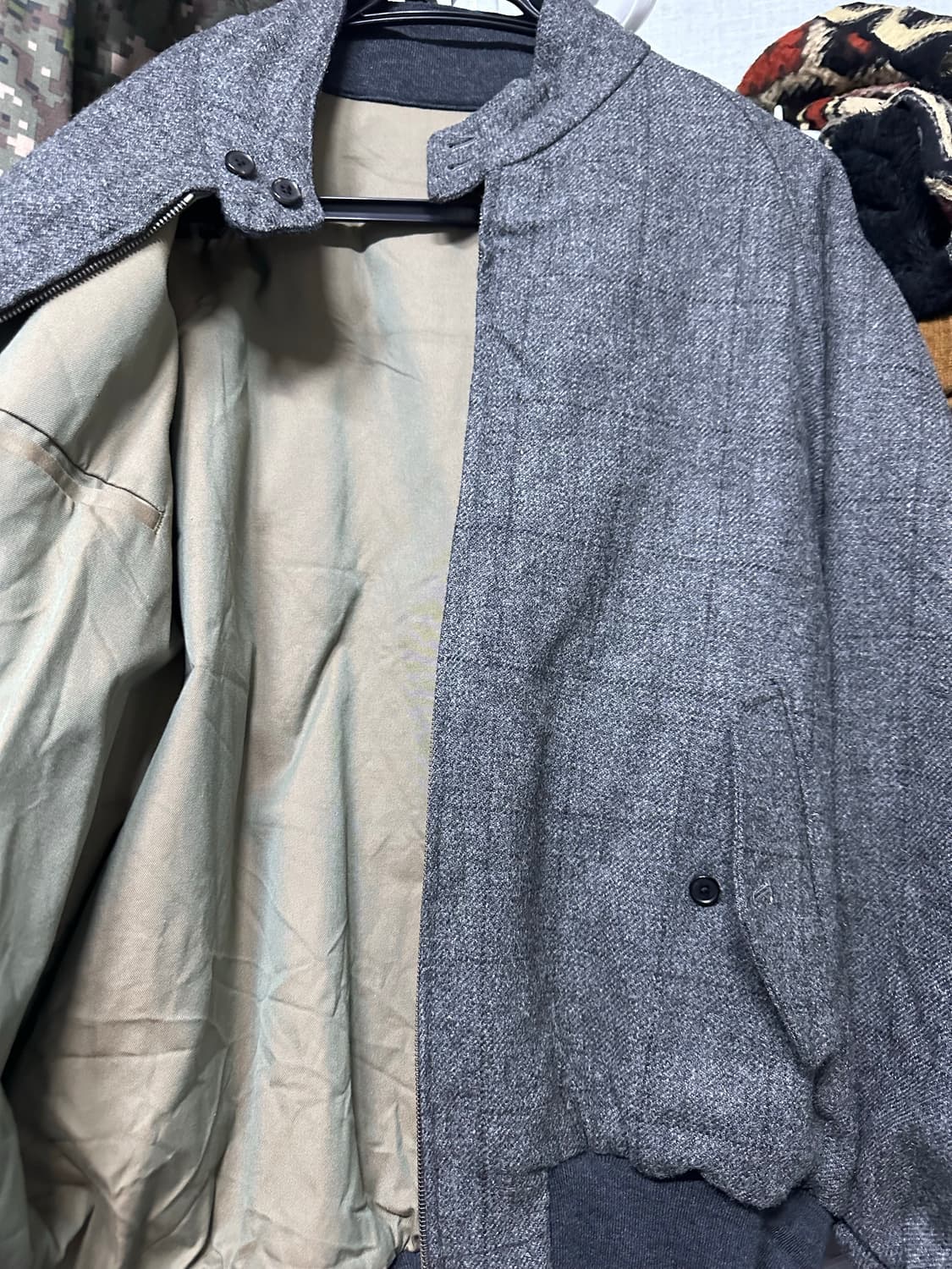 24AW A.Presse tweed harrington jacket 3 상품이미지4