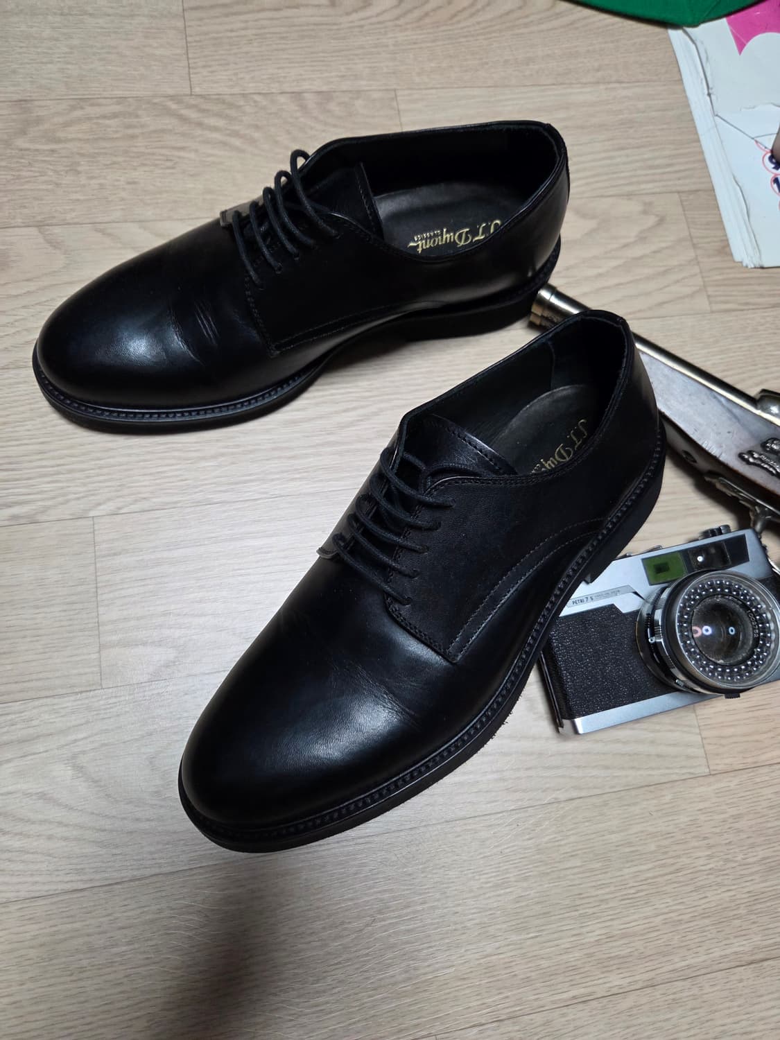 (5분 착용)(ITALY)S.T.DUPONT 클래식 더비 구두 5홀  상품이미지5