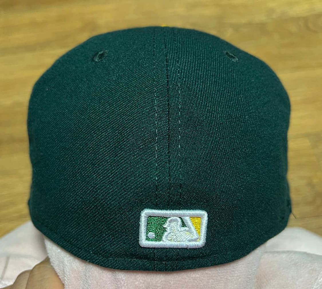 뉴에라 59FIFTY 오클랜드 애슬레틱스 피티드캡 다크그린 57.7cm 상품이미지2