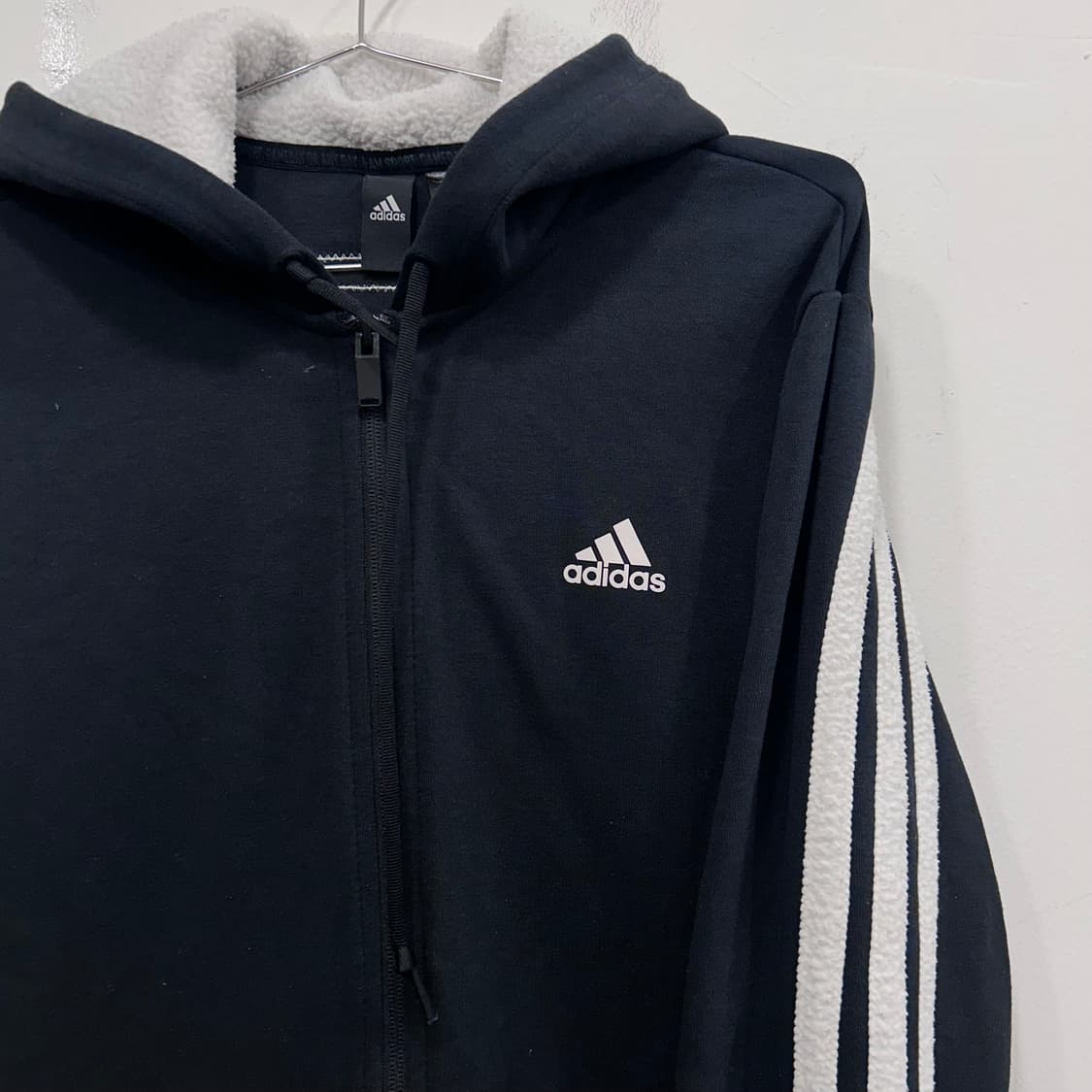 아디다스 스몰로고 양털 트랙 후드집업 상품이미지1