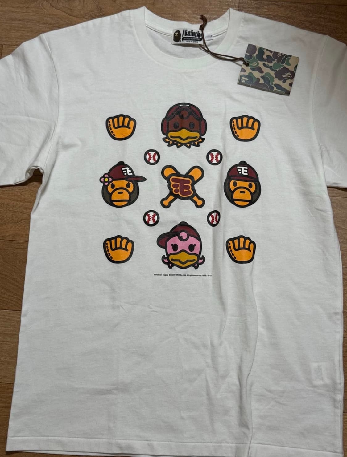 Bape 베이프 라쿠텐 이글스 콜라보 티셔츠 L  상품이미지1