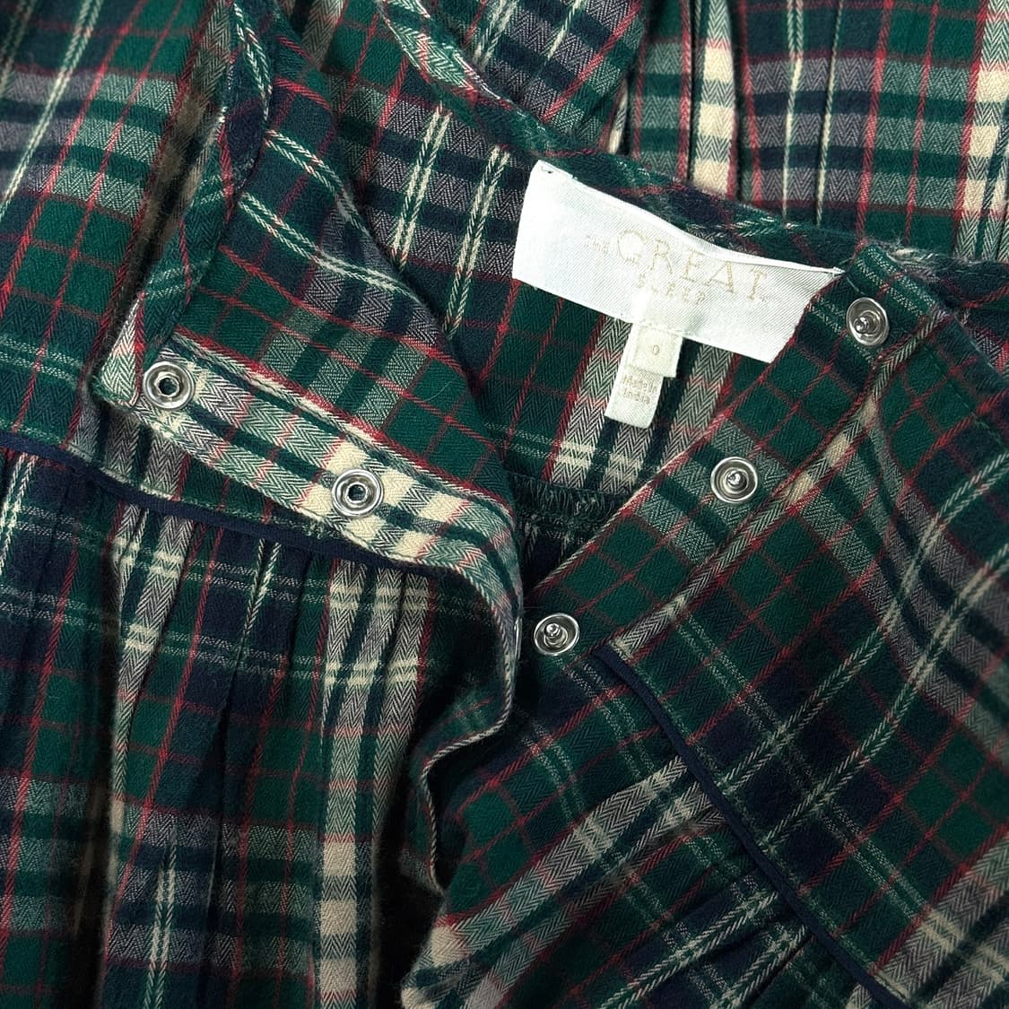 더그레잇 23 러플 헴 체크 슬립 원피스 상품이미지4