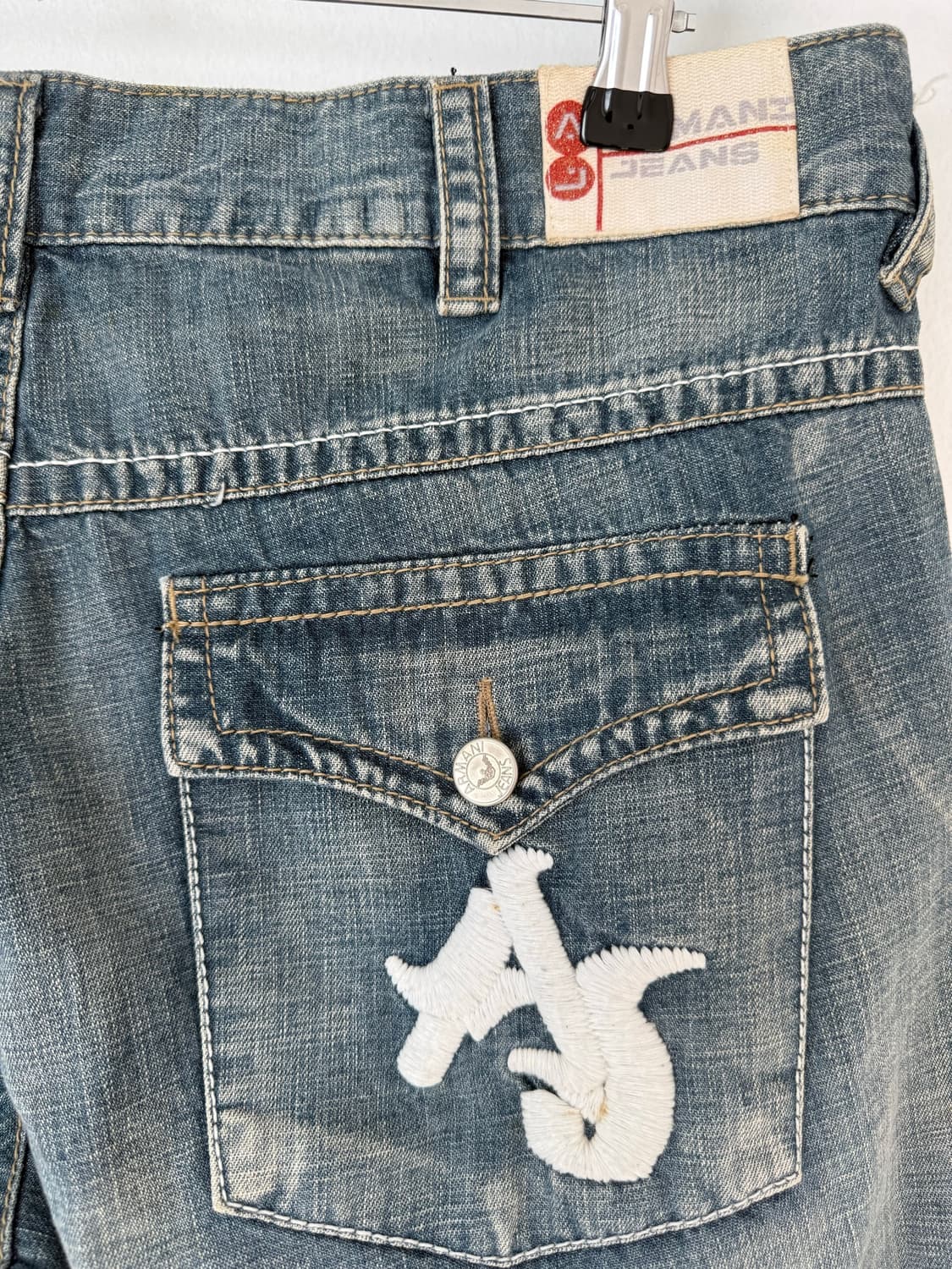 00s Armani big letter wide jeans 상품이미지9