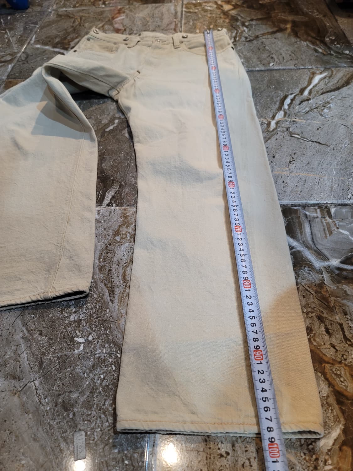 웨어하우스 오트밀 신치백 셀비지 워크팬츠  상품이미지9