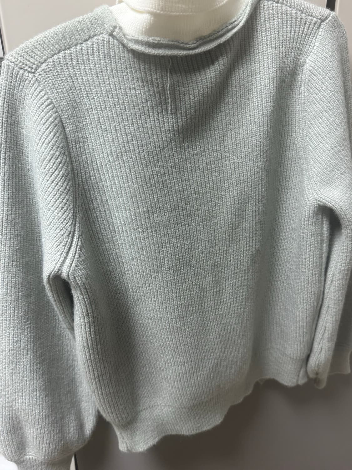 셀린느 셔츠 내장 니트 소라그레이 상품이미지2