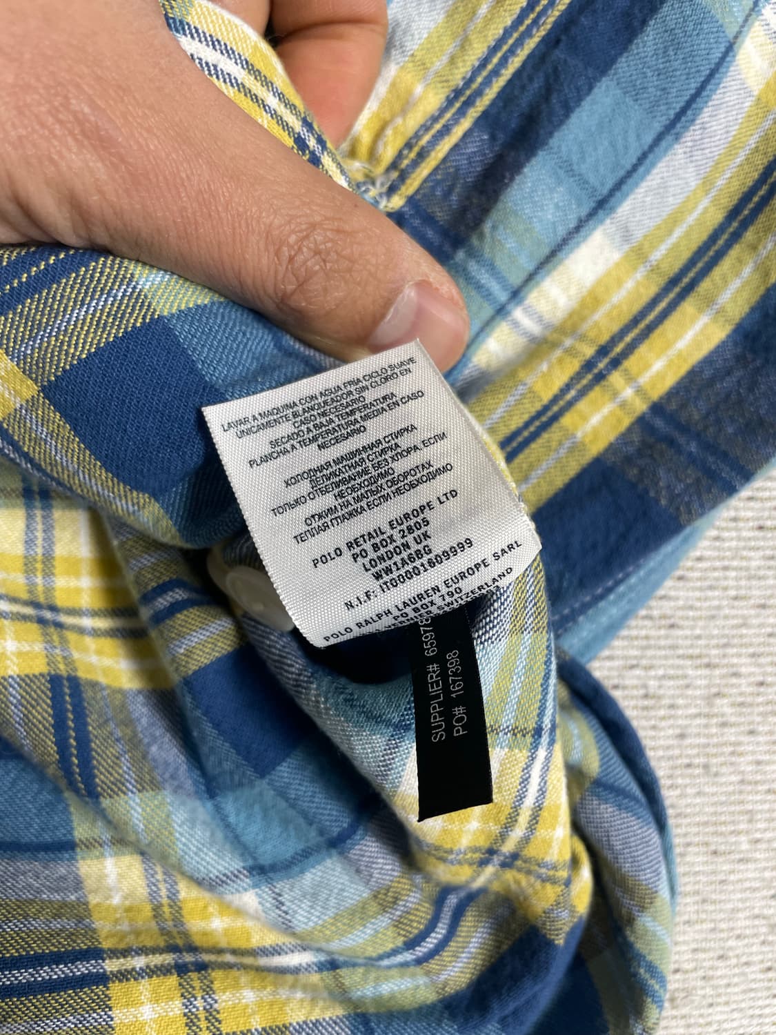 RRL 플레이드 워크셔츠(M) 상품이미지4