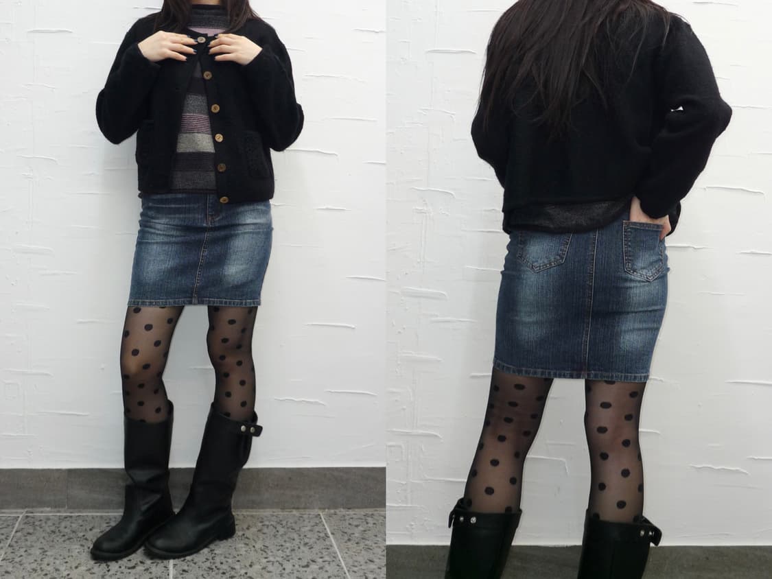 black pocket detail cardigan 상품이미지1