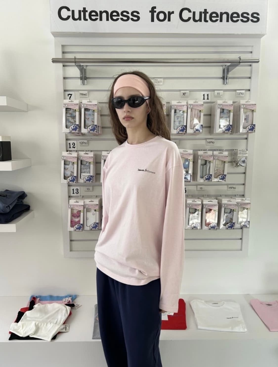 어텐즈 베이비핑크 롱슬리브 상품이미지2