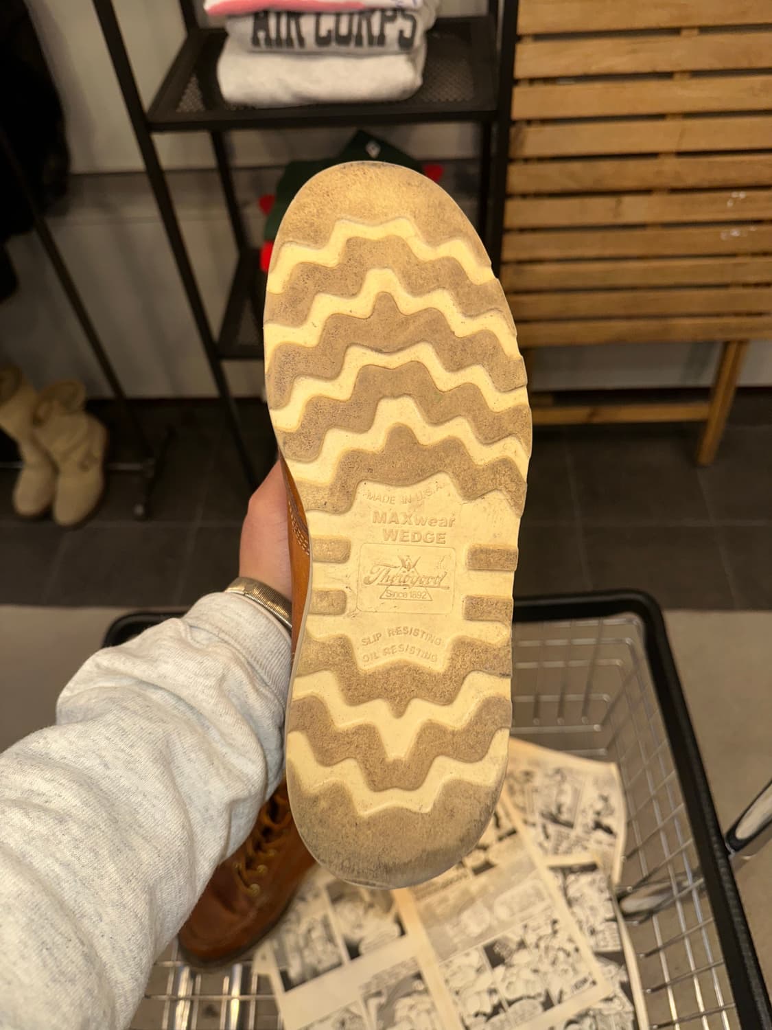 Thorogood USA moc toe leather boots (9) 상품이미지10