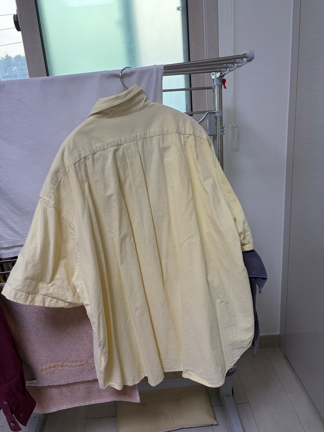 라퍼지스토어 옥스퍼드 반팔 셔츠 옐로우 상품이미지4