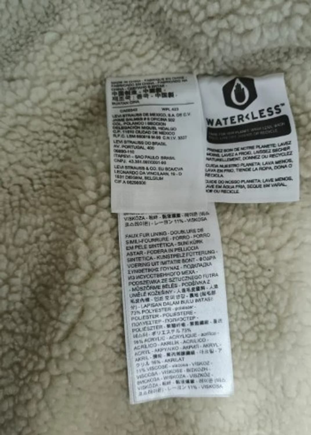 리바이스프리미엄 뽀글이데님후드점퍼 M사이즈 상품이미지7