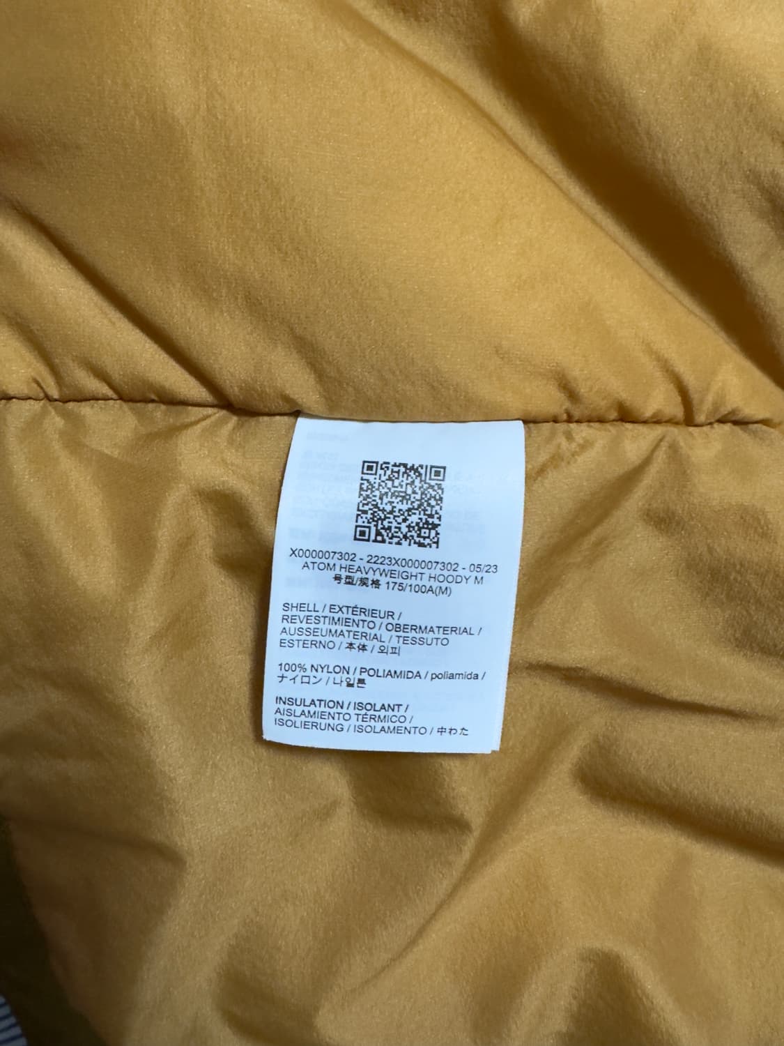 (민트급) 아크테릭스 아톰 헤비웨이트 후디 유콘 M 상품이미지10