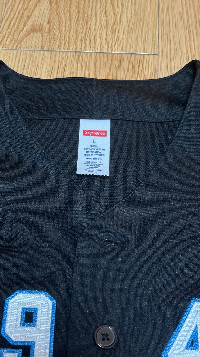 L) 슈프림 알파 오메가 베이스볼 반팔 저지 블랙 상품이미지8