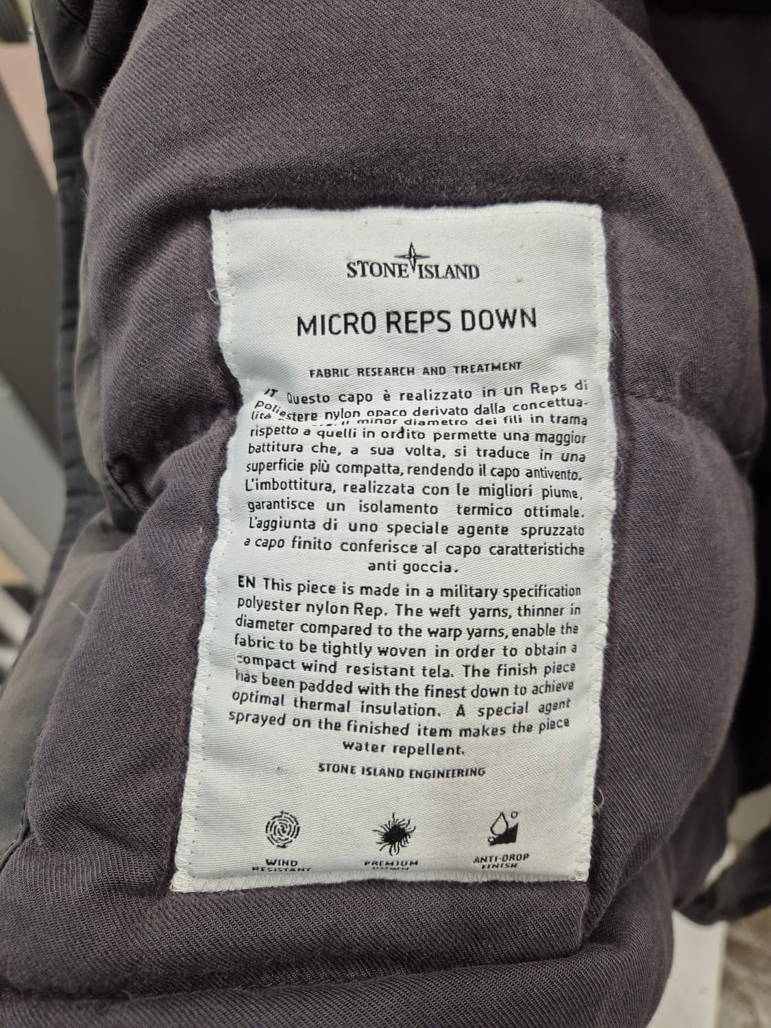 스톤아일랜드 마이크로렙스다운 패딩 M 상품이미지6