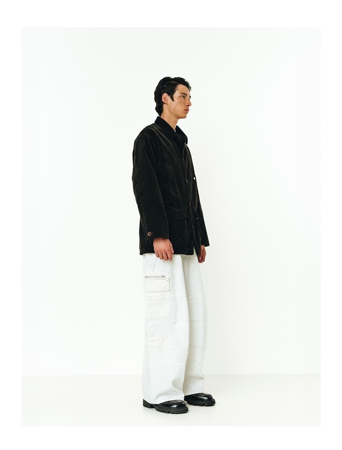 IEY VOYAGE CODUROY WORK JACKET Grey 상품이미지2