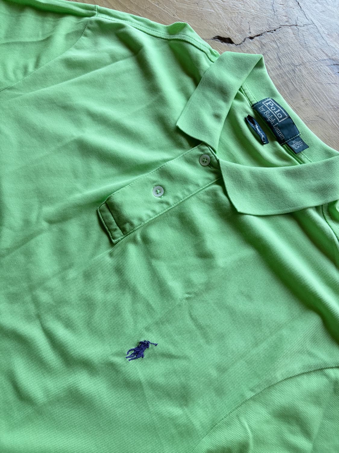 (Polo Ralph Lauren) 폴로 네온그린 카라티 상품이미지2