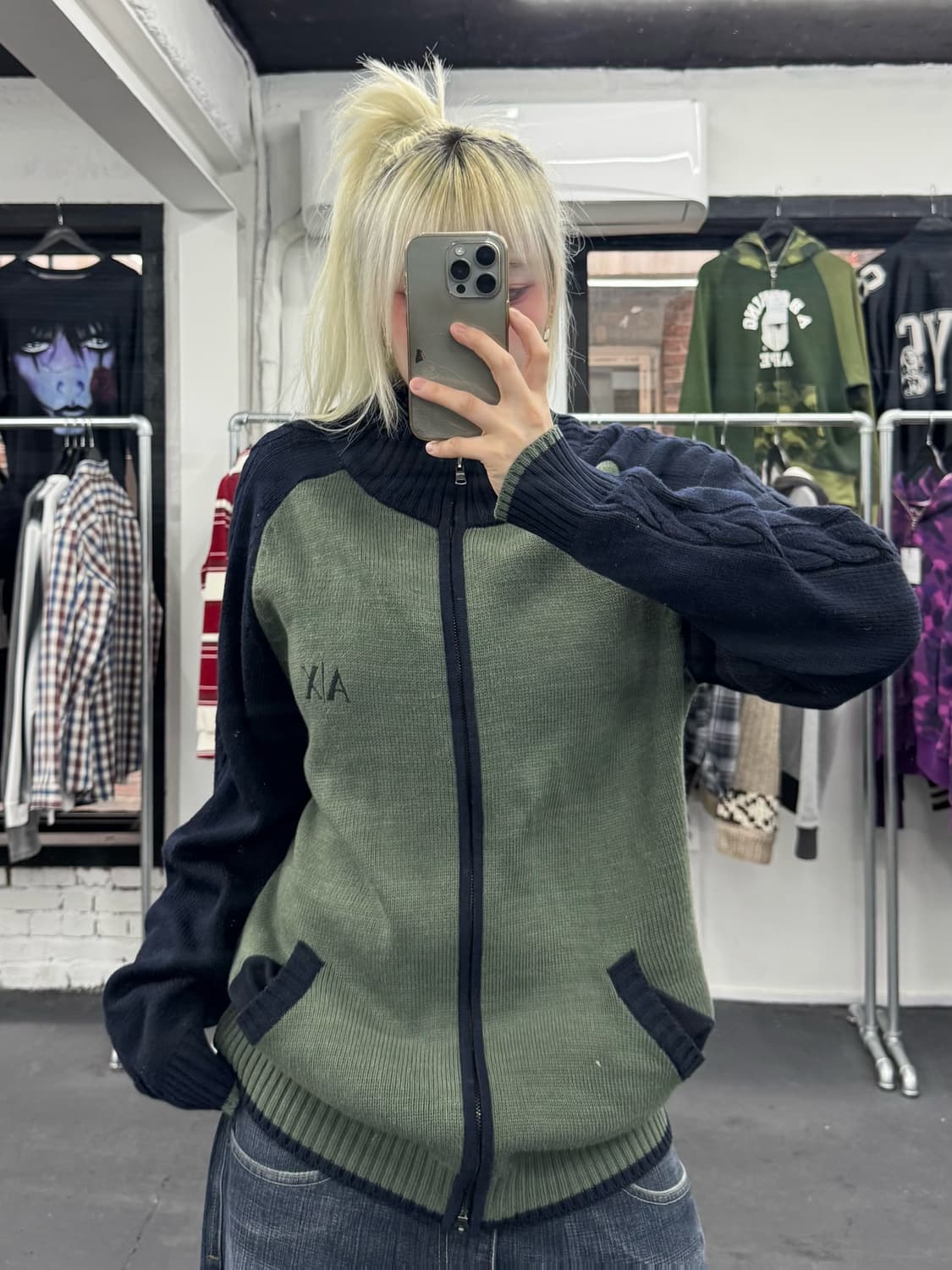 아르마니 익스체인지 니트집업 상품이미지2