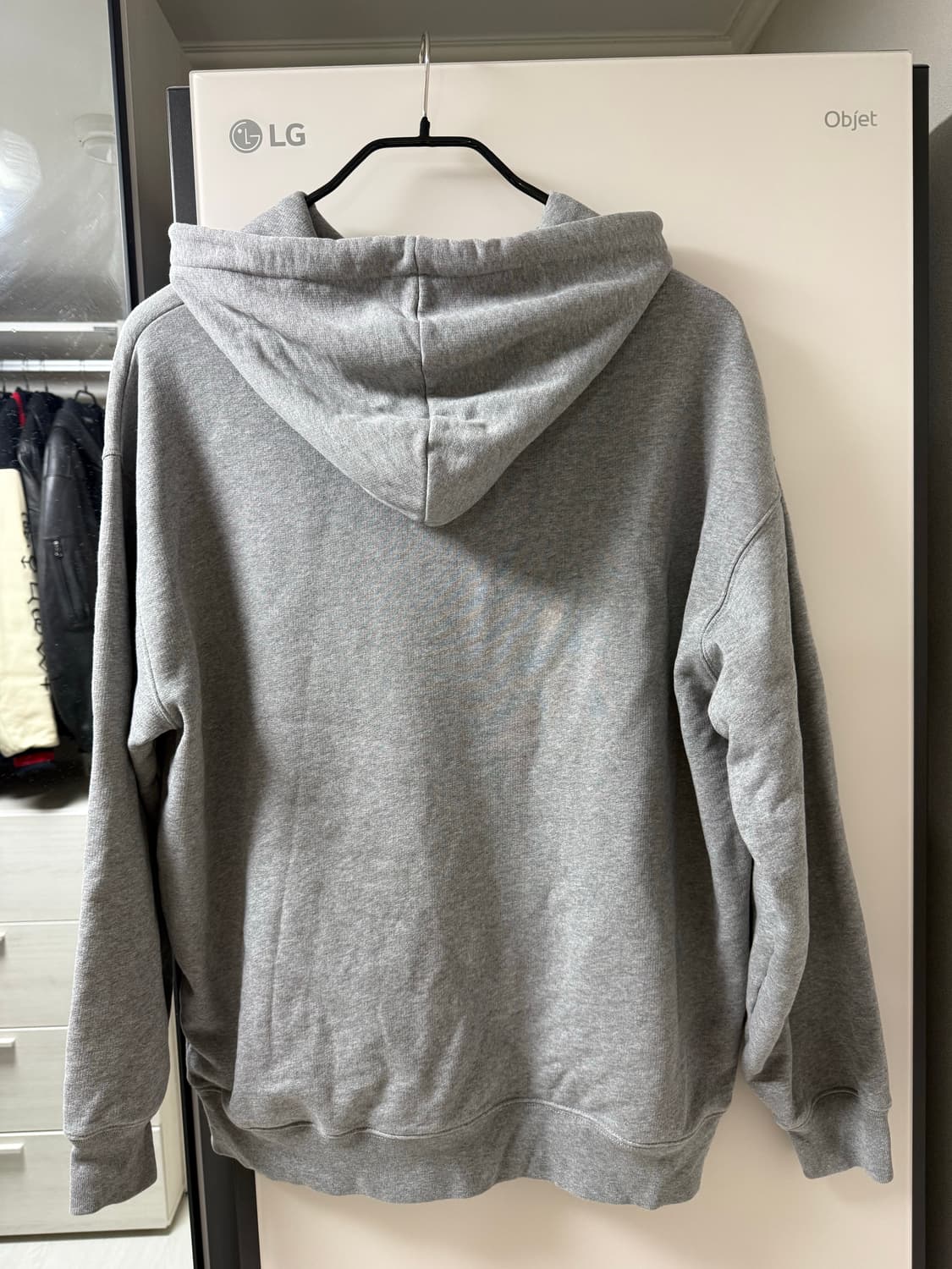 아크네 스튜디오 페이스 로고 후드 그레이 S 상품이미지2