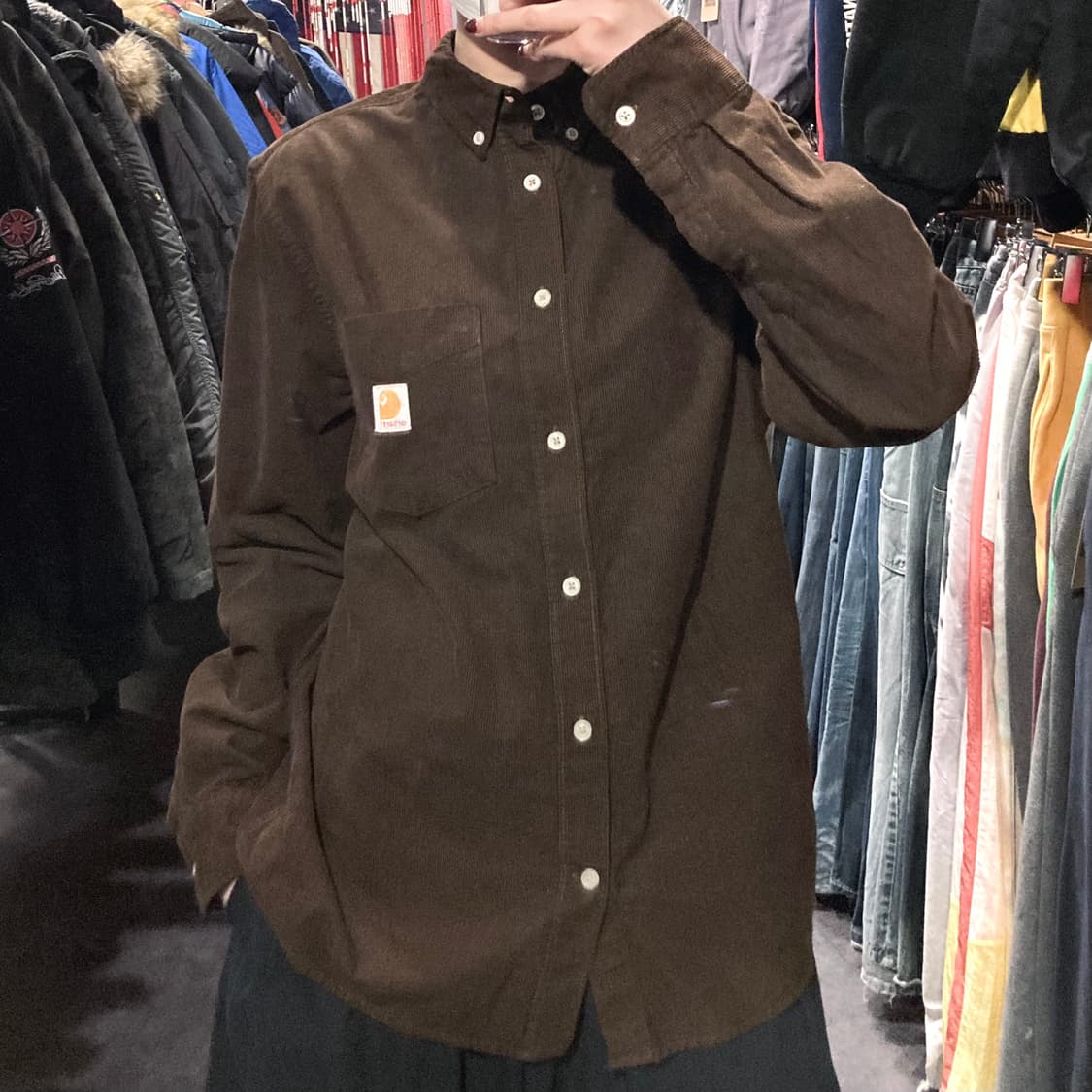 [IM]칼하트 코듀로이 워크셔츠 브라운 상품이미지4