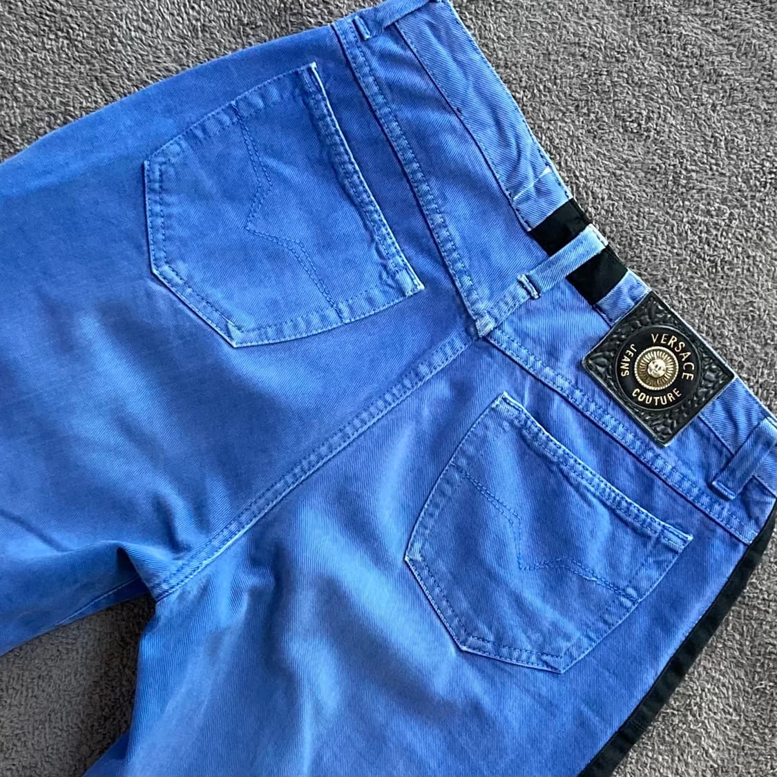 베르사체 배색 데님팬츠 상품이미지4
