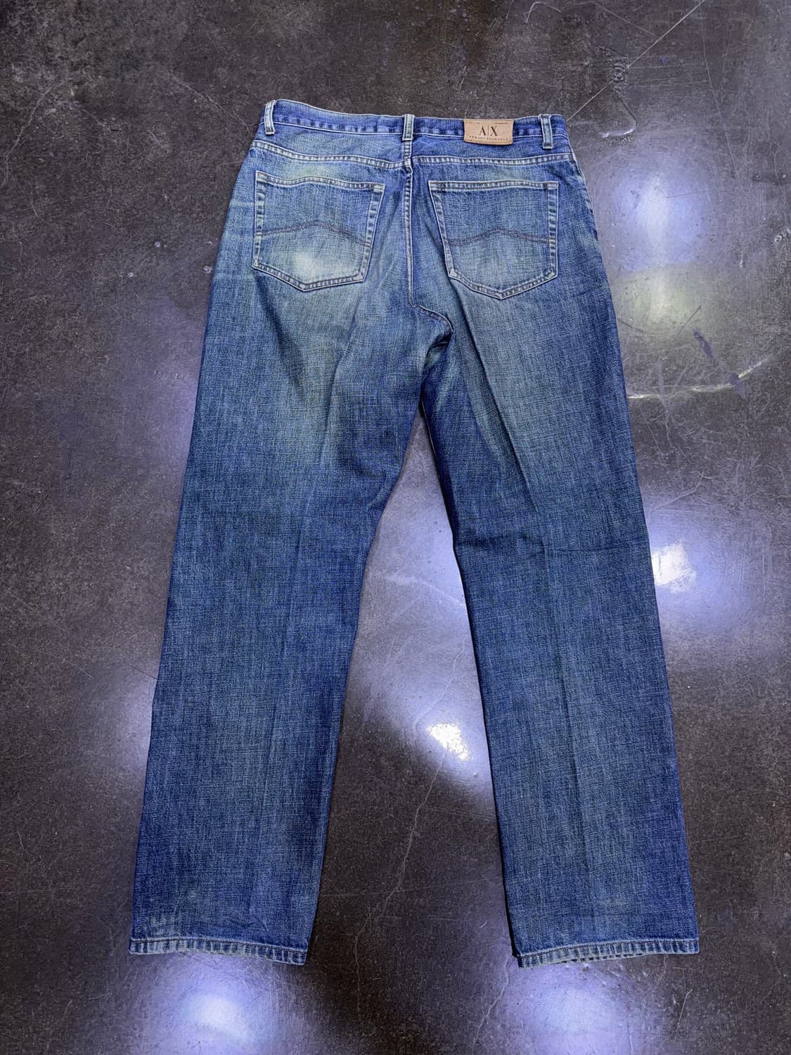 아르마니 익스체인지 빈티지 워싱 클래식핏 데님팬츠 36L 상품이미지2