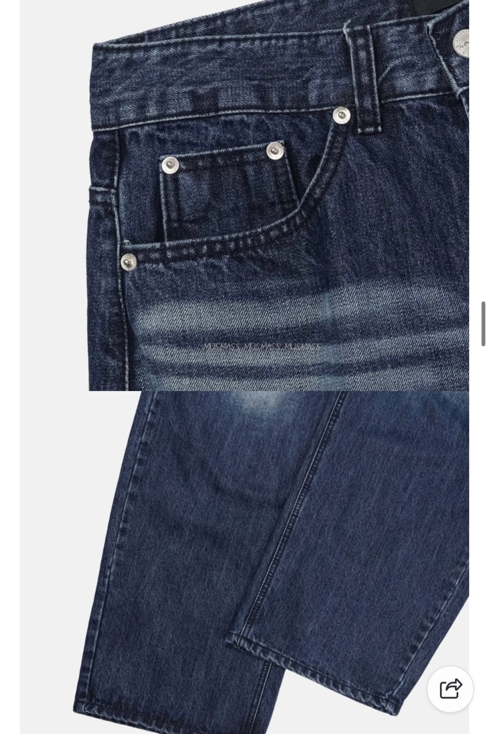 남자 thecross 커브 데님팬츠 와이드팬츠 (새상품) 상품이미지6