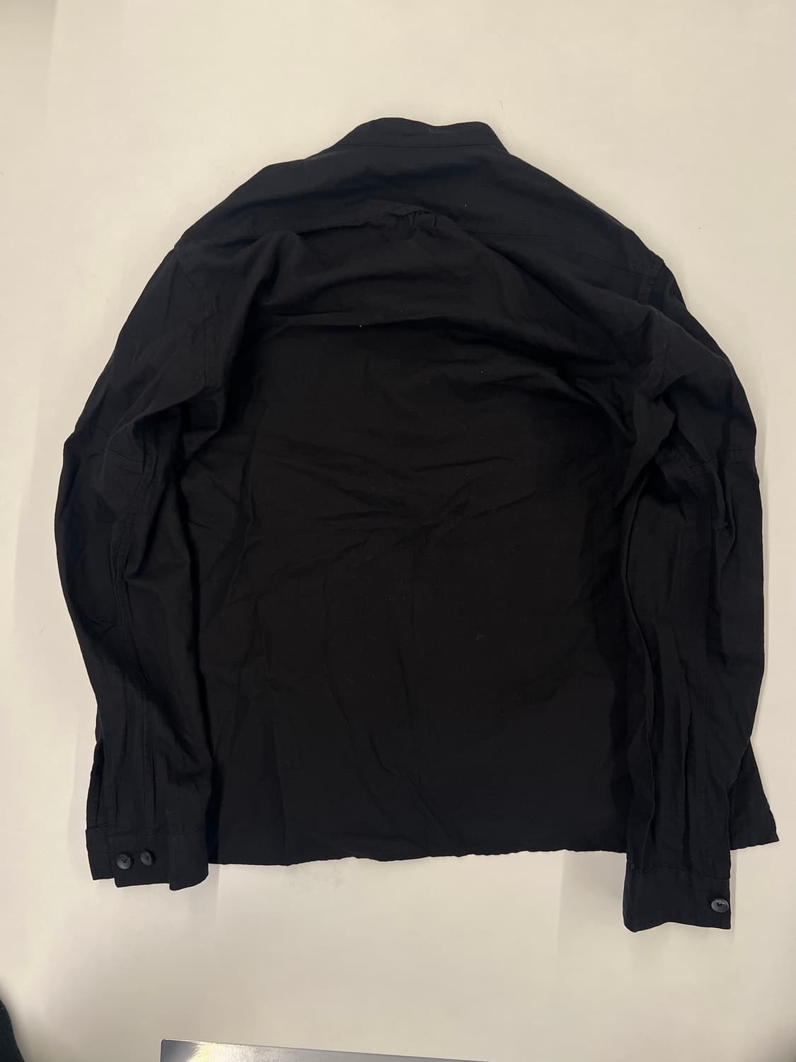 The viridi anne 코튼/린넨 밴드 칼라 셔츠 2사이즈 상품이미지3