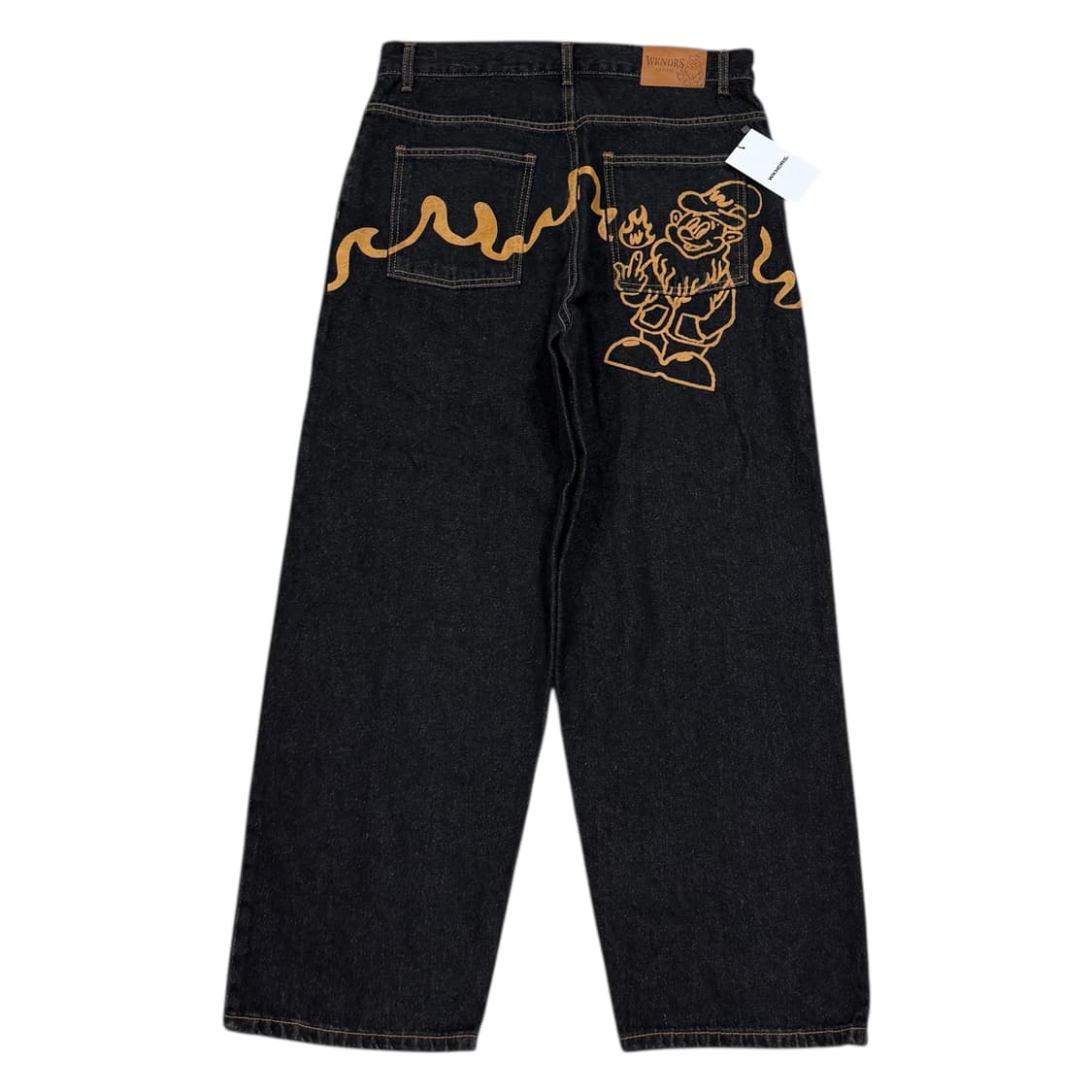 위캔더스 드워프 데님팬츠 청바지 블랙 M 상품이미지1