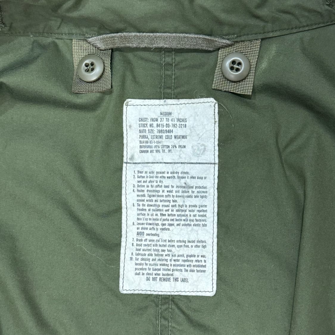 80s m65 오리지널 피쉬테일 파카 개파카 상품이미지3