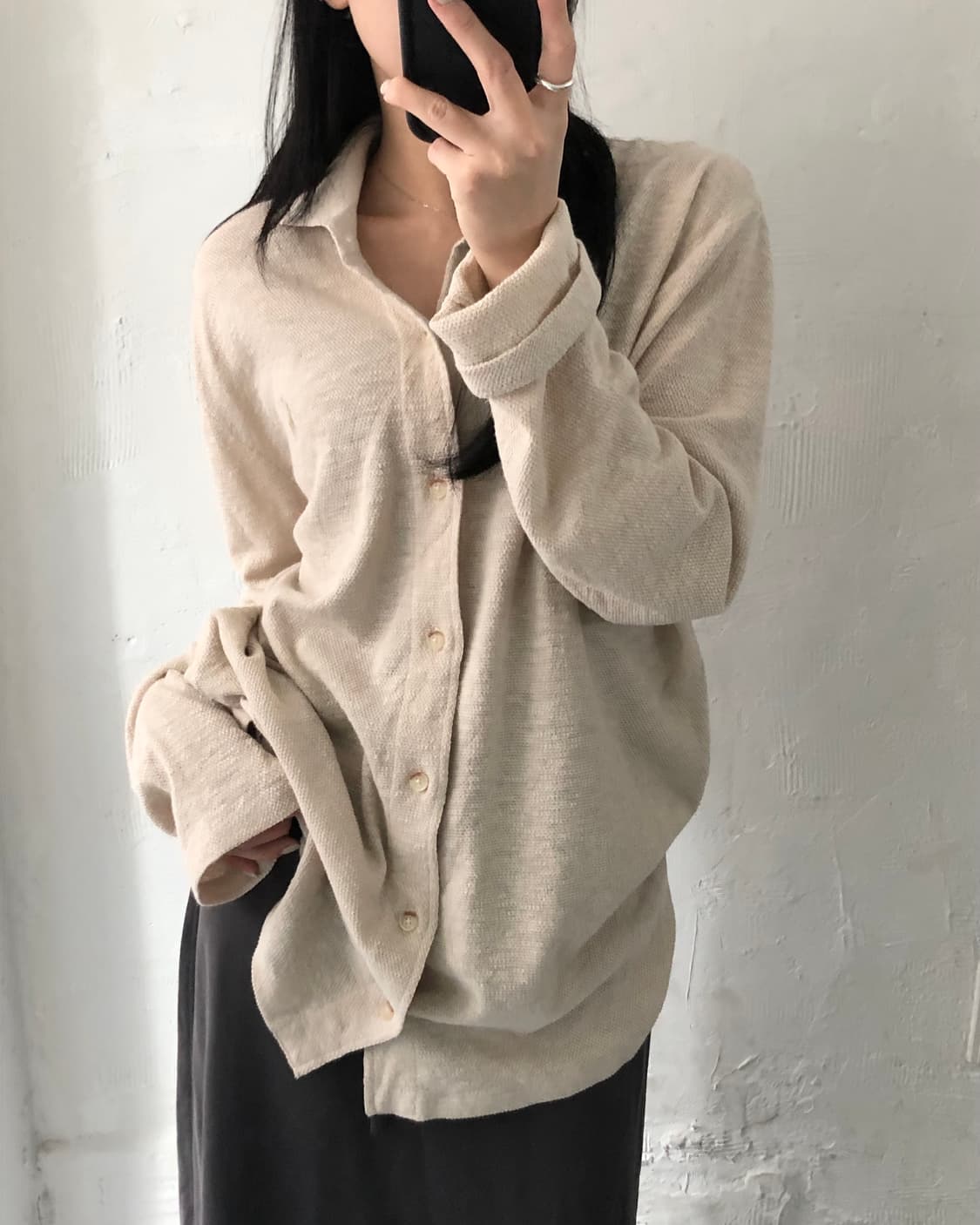 Polo 폴로 랄프로렌 신형 코튼린넨 베이지컬러 버튼 카라 슬리브 가디건 상품이미지3