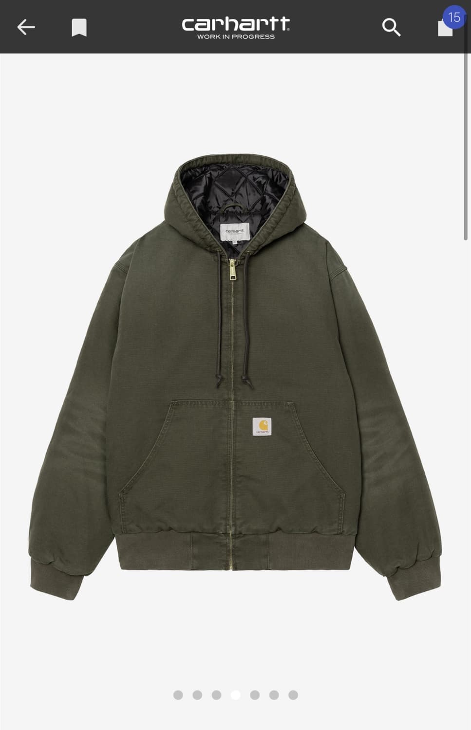 칼하트윕 og 액티브 자켓 올리브(S) 상품이미지1