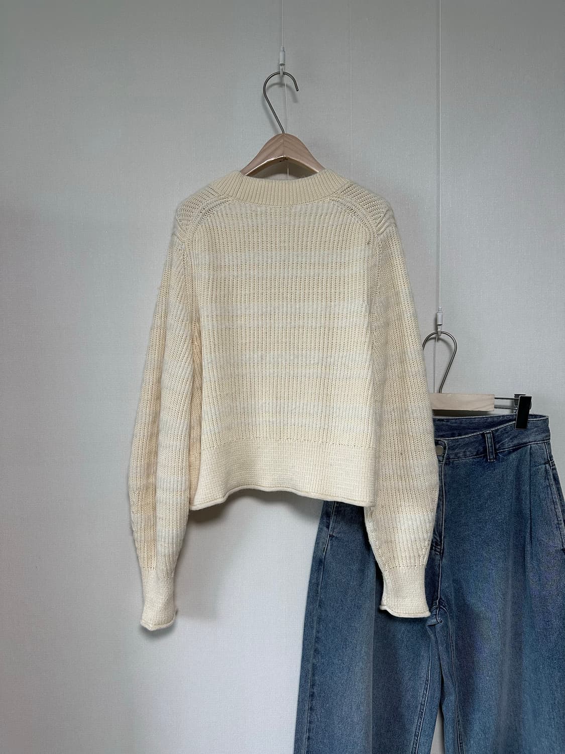 코스 벌룬슬리브 모헤어 가디건 상품이미지5