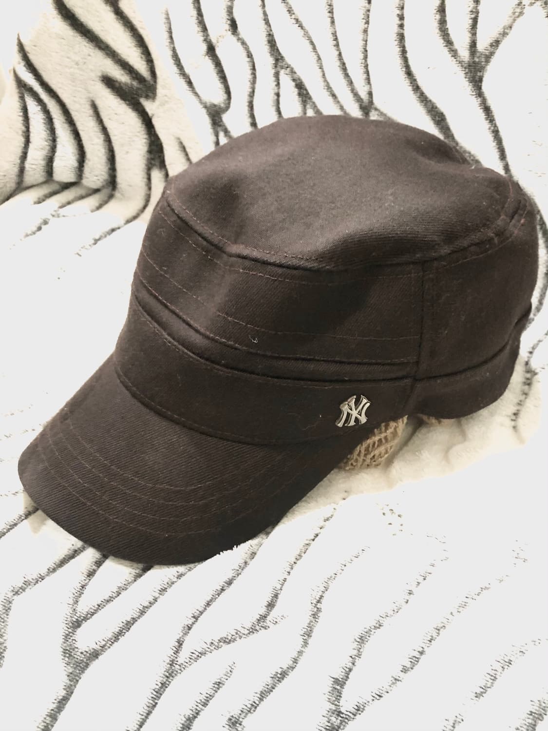 MLB logo blackbrown cap 상품이미지1