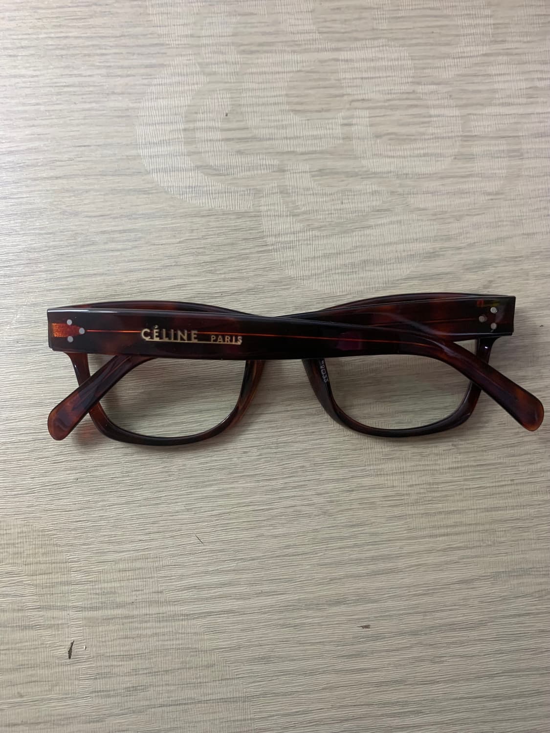 CELINE 셀린 뿔테 긱시크 안경 브라운 상품이미지2