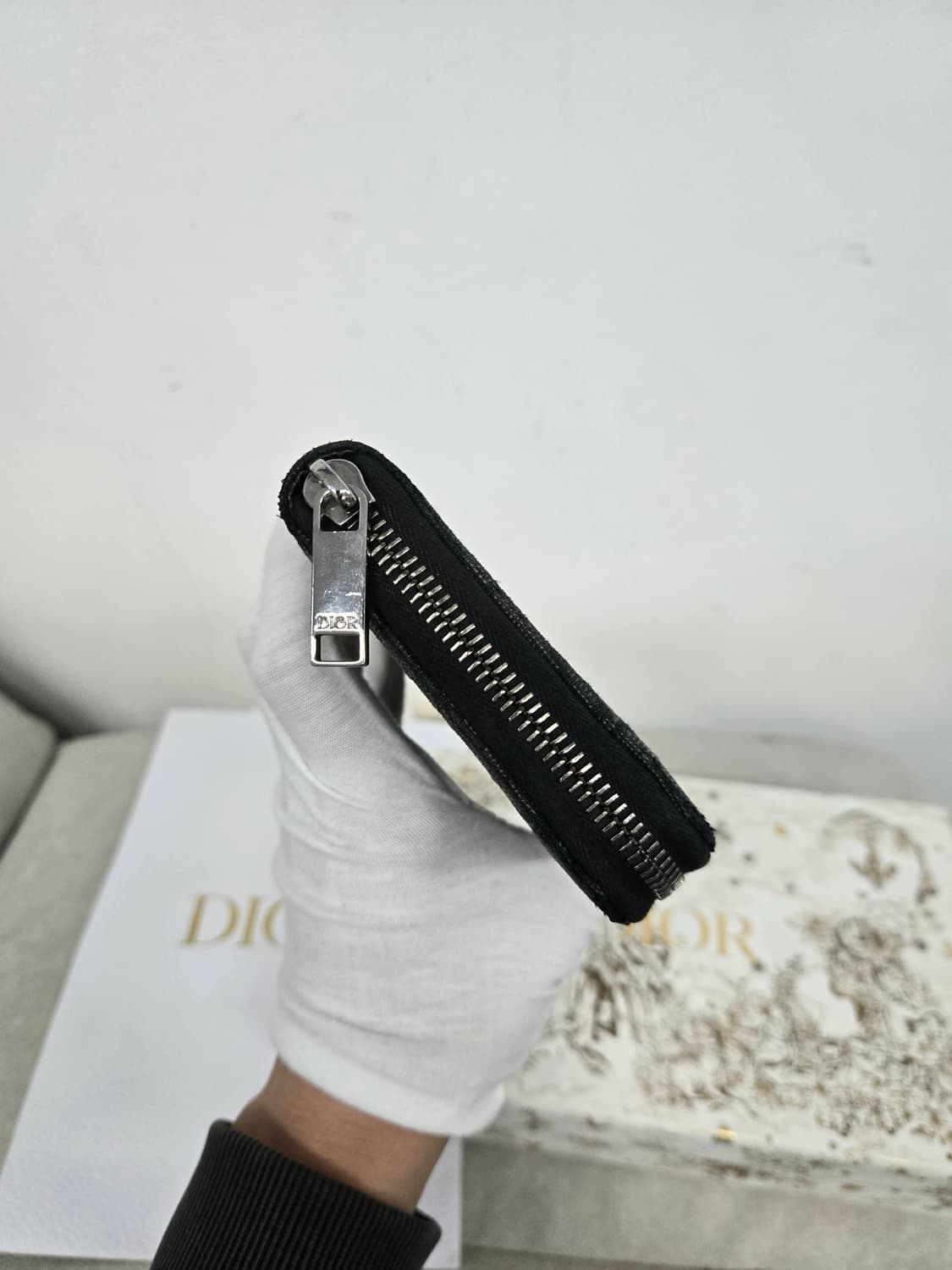[보증서 정품]디올 오블리크 지퍼 장지갑 상품이미지3