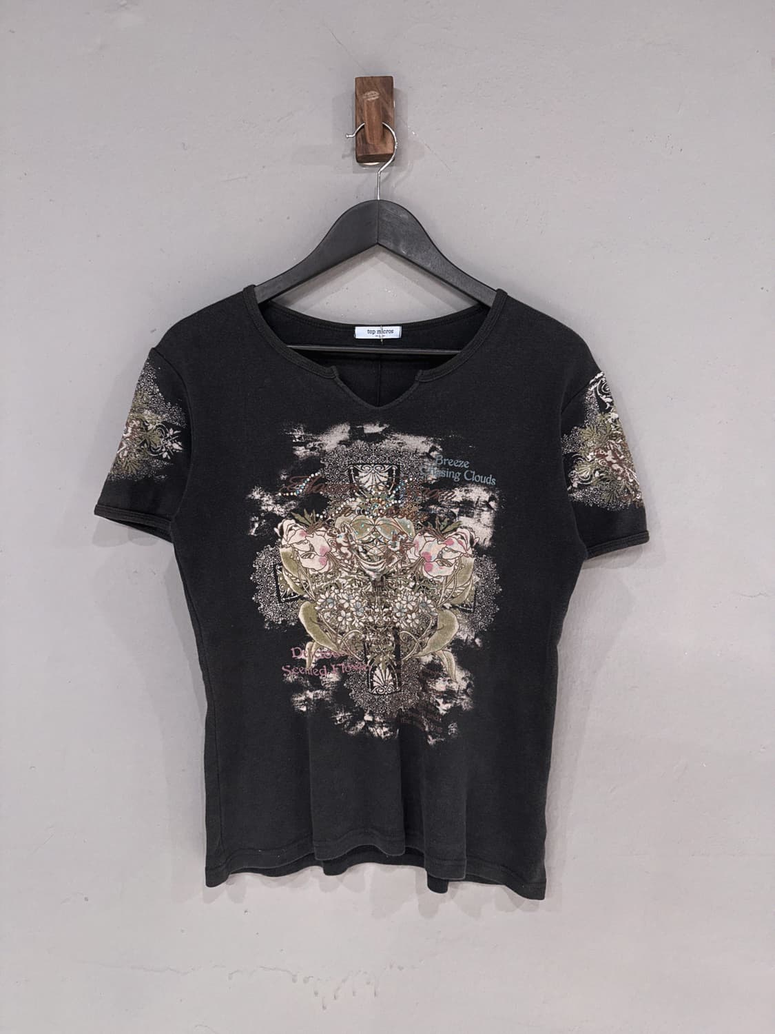 oriental y2k printing detail top 상품이미지3