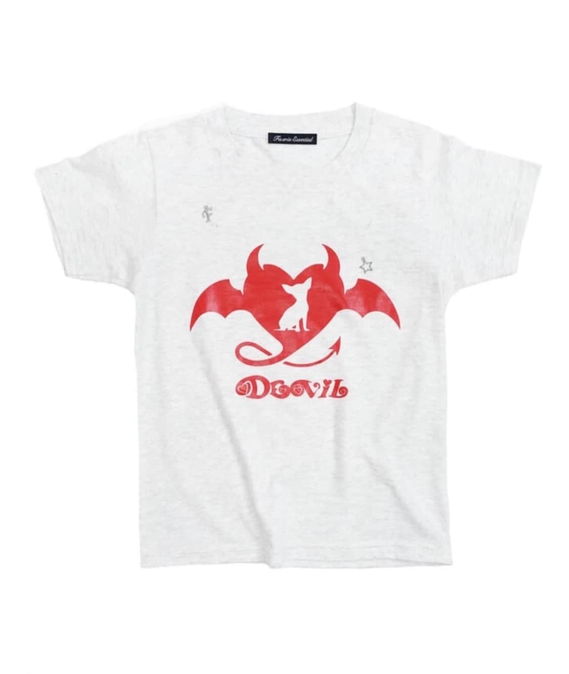 샵페어리 24ss 데빌 티셔츠 그레이 상품이미지1