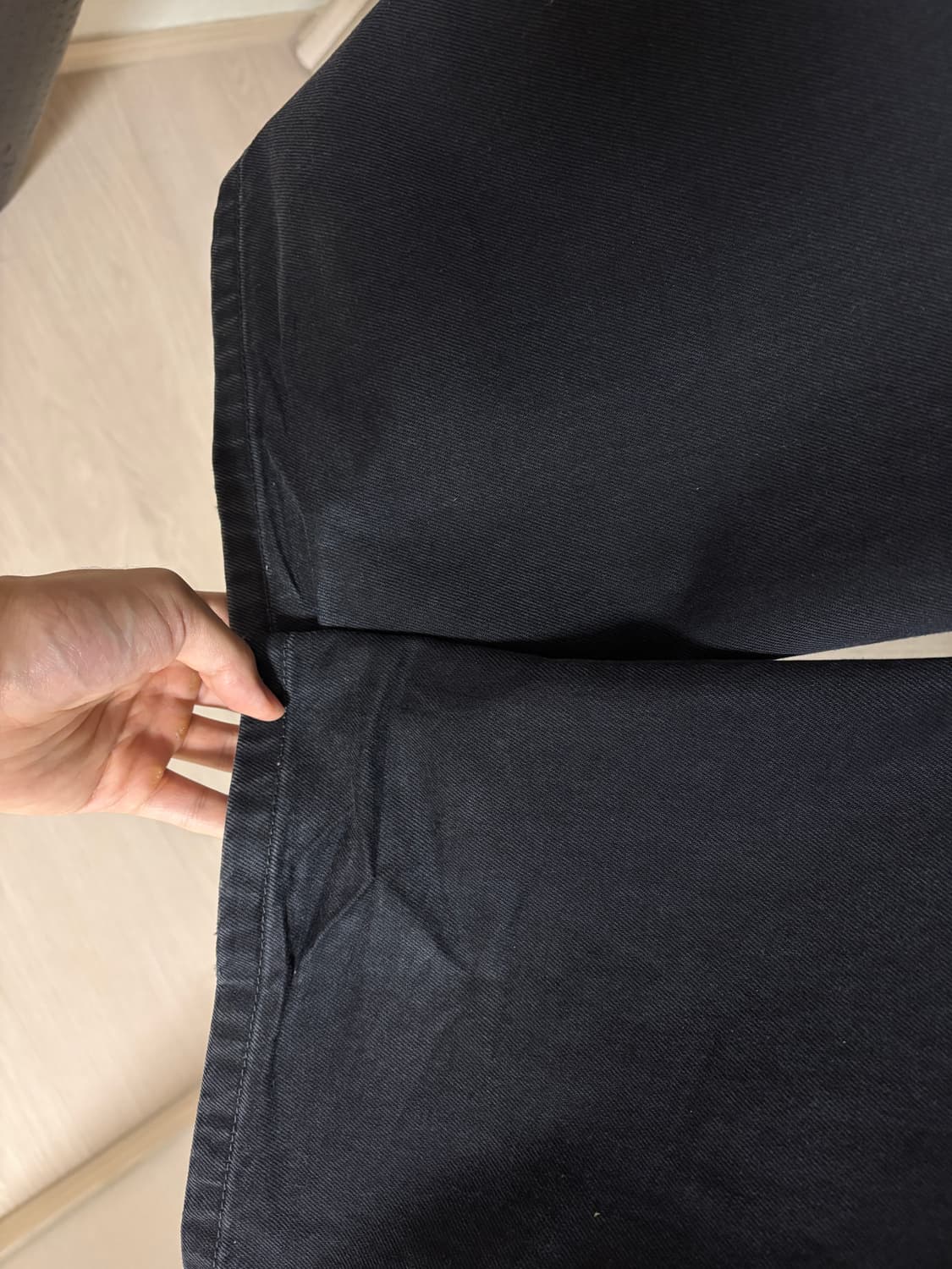 032c 뉴 클래식 와이드 레그 진 워시드 블랙 상품이미지6