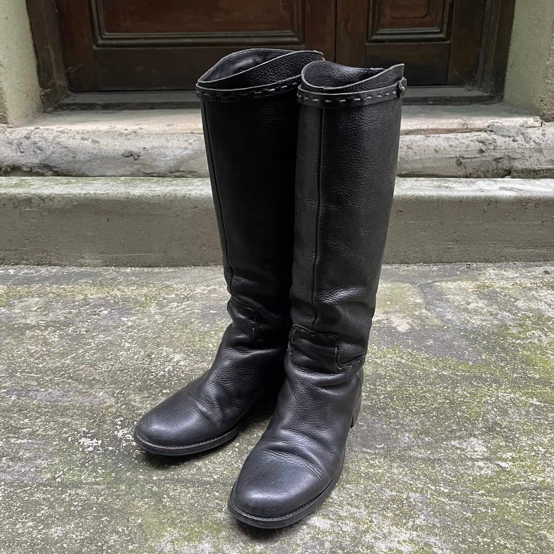 츠모리치사토 레더 롱부츠 220 상품이미지1