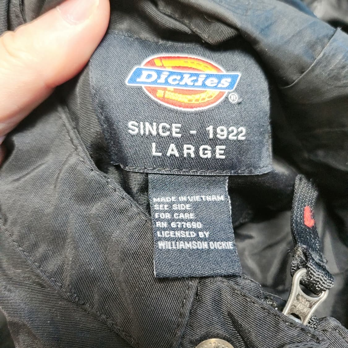 [L] 디키즈 블랙 후드 바람막이 자켓 (2974) 상품이미지4