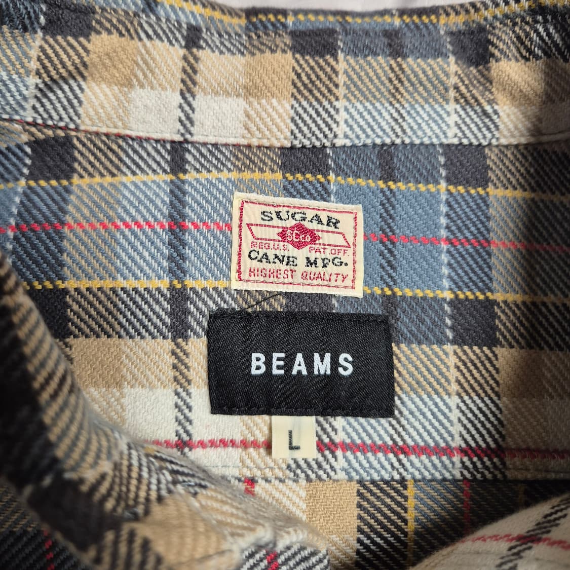 슈가케인x빔즈 플란넬 셔츠 L 사이즈.[105-110권장] 상품이미지2