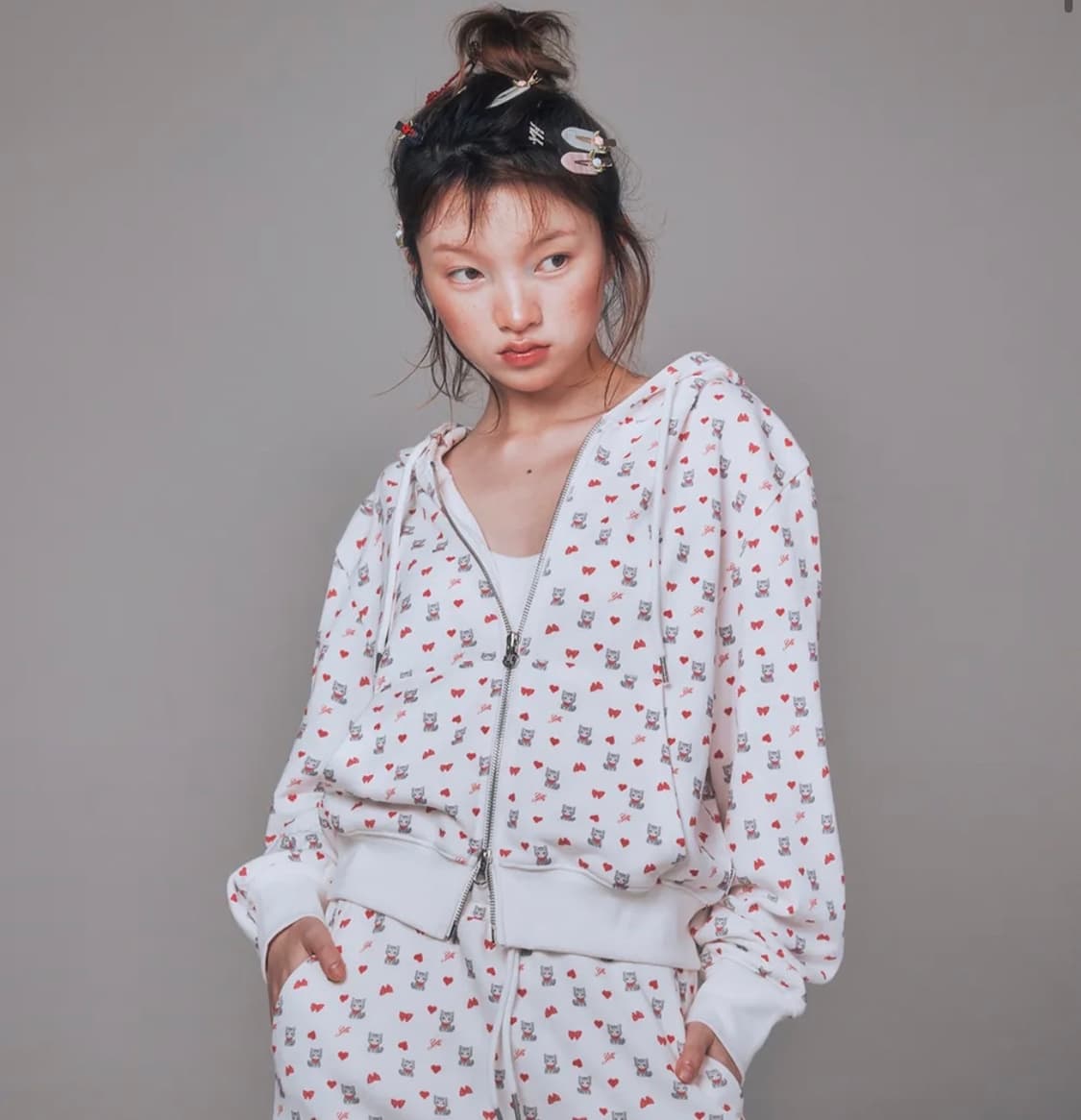 유희 패턴 후드집업 상품이미지1