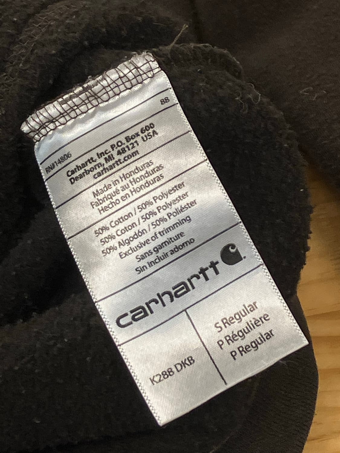 칼하트 후드티 딥브라운 S  #csz3100  상품이미지5