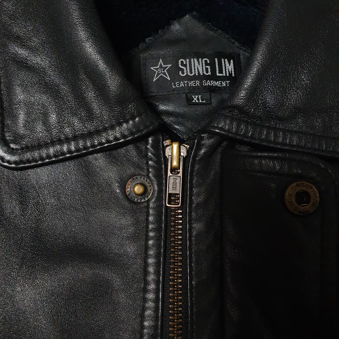 빈티지 양가죽 봄버 자켓 상품이미지5