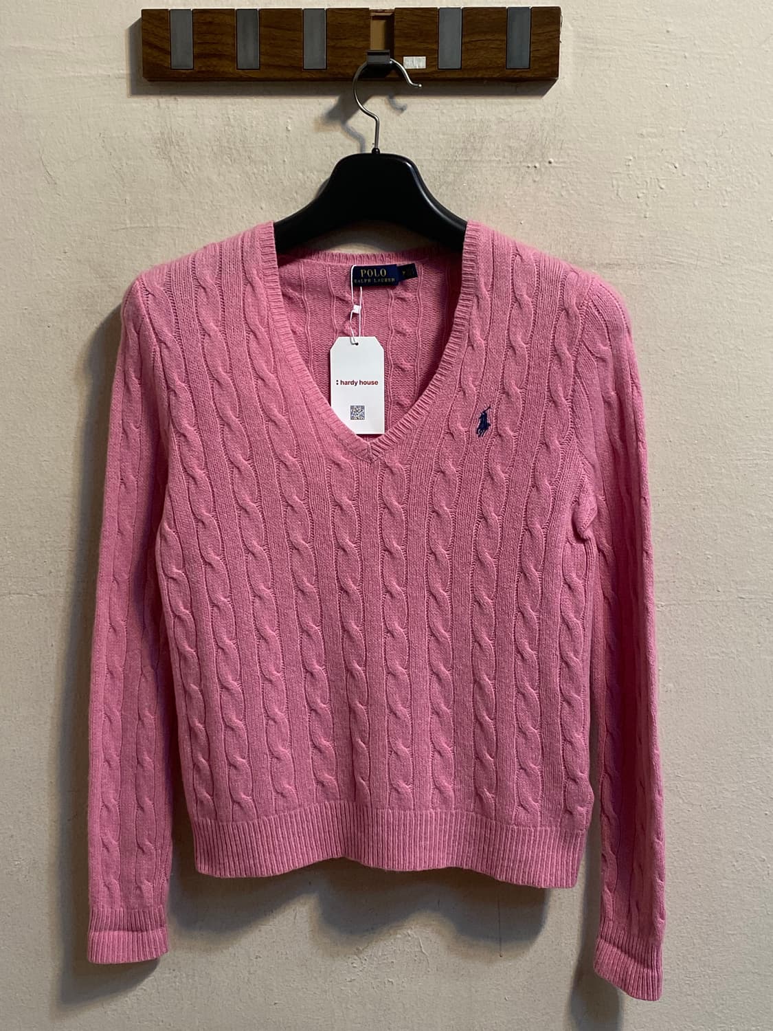 폴로 랄프로렌 케이블 브이넥 스웨터 상품이미지1