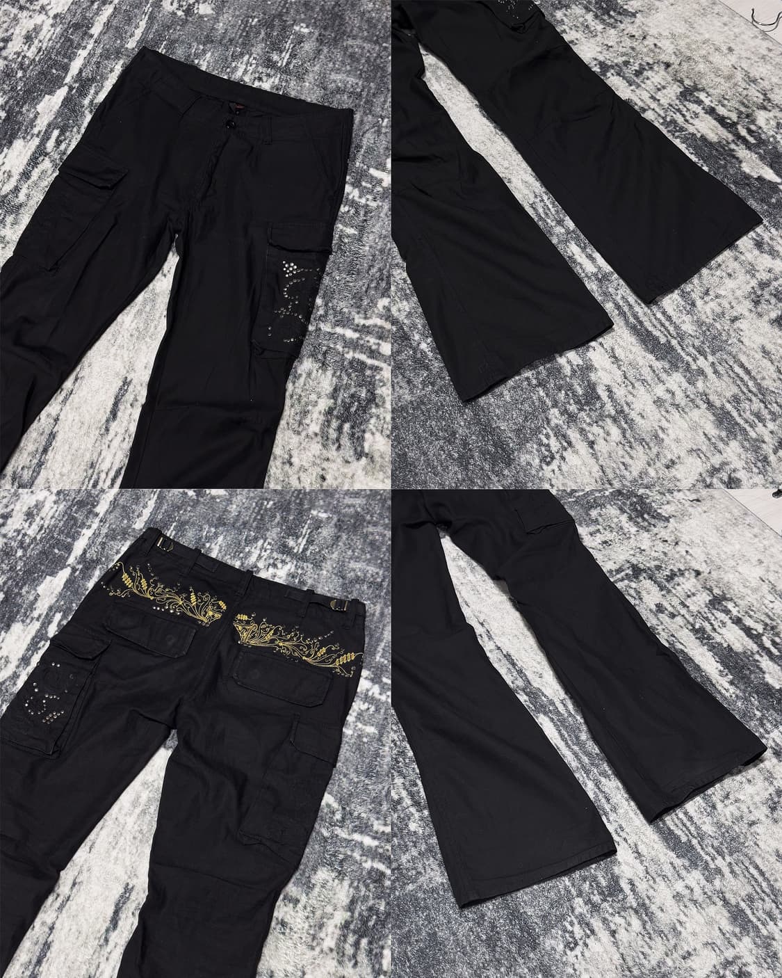 {Jack Rose} Embroidery Cargo Flare Pants 상품이미지4