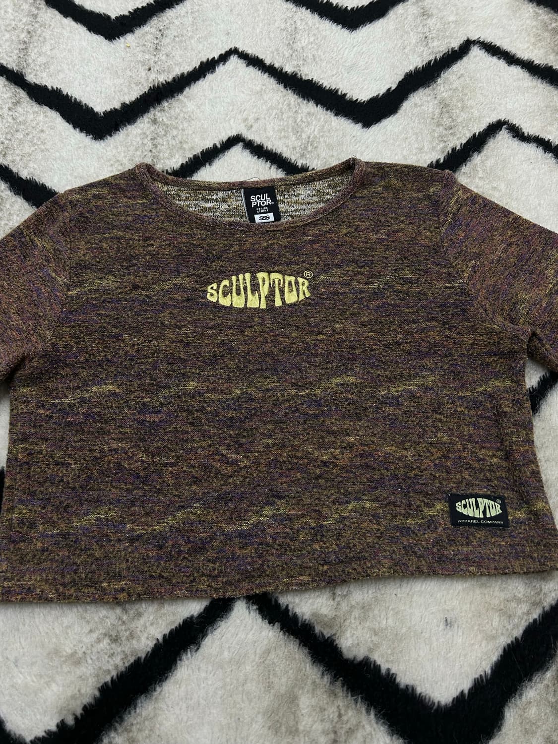 [Free]스컬프터 크롭 니트 긴팔 상품이미지3