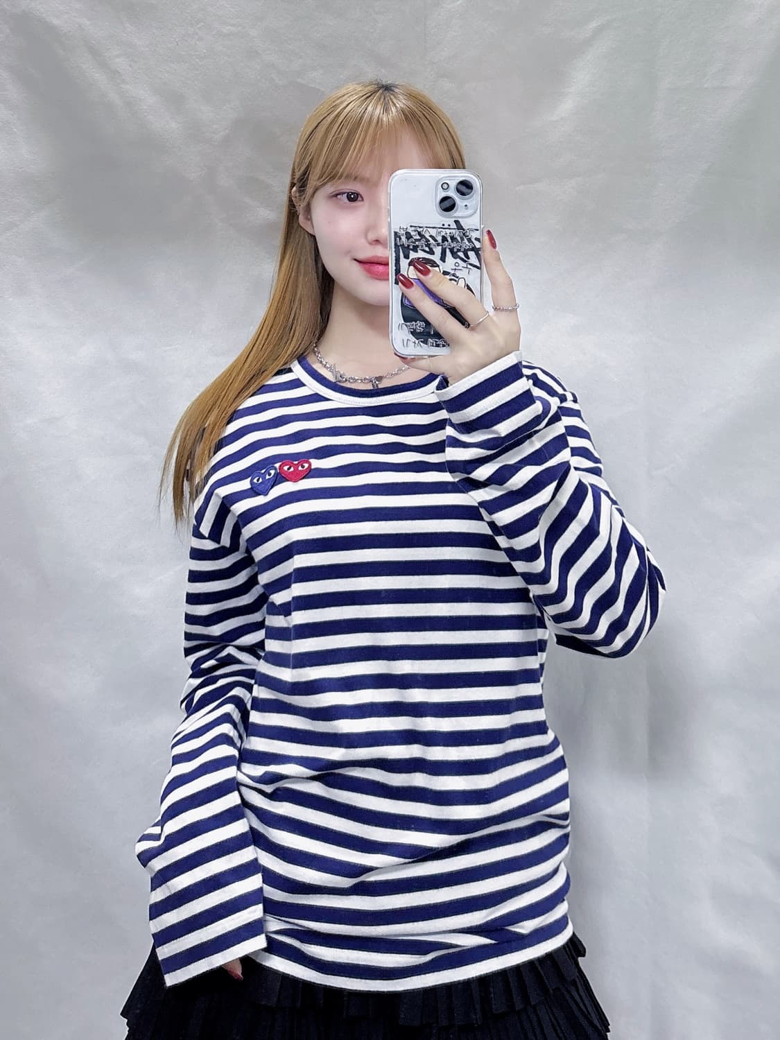 꼼데가르송 더블하트 슬리브  상품이미지2